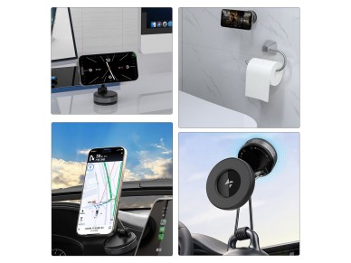 Soporte magn�tico para coche Wozinsky WUSM-01 para salpicadero/parabrisas - Negro