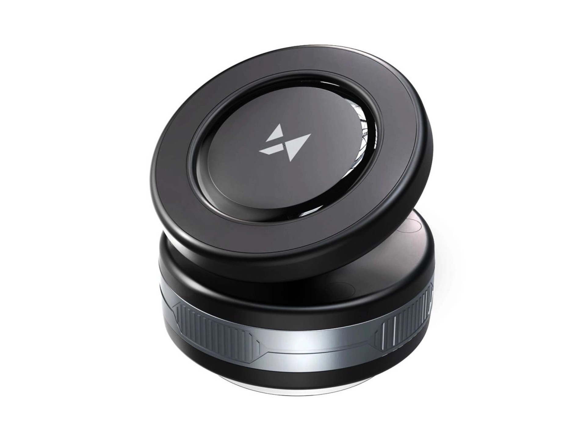 Suporte veicular Wozinsky WUSQ-01 com carregador Qi compatível com MagSafe - Preto