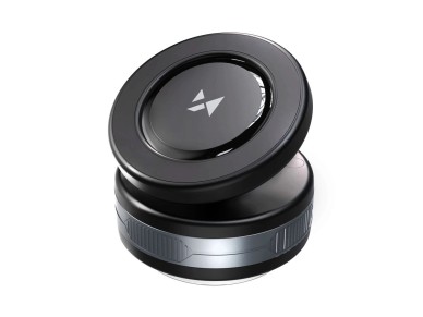 Suporte veicular Wozinsky WUSQ-01 com carregador Qi compatível com MagSafe - Preto Suporte veicular Wozinsky WUSQ-01 com carregador Qi compatível com MagSafe - Preto