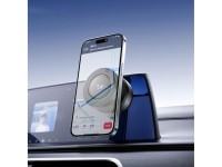 Suporte veicular Wozinsky WUSQ-01 com carregador Qi compatível com MagSafe - Preto Suporte veicular Wozinsky WUSQ-01 com carregador Qi compatível com MagSafe - Preto