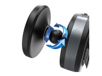 Suporte veicular Wozinsky WUSQ-01 com carregador Qi compatível com MagSafe - Preto Suporte veicular Wozinsky WUSQ-01 com carregador Qi compatível com MagSafe - Preto