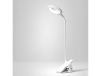 Mini lámpara de lectura LED inalámbrica Wozinsky con pinza y cable USB-C - Blanca Mini lámpara de lectura LED inalámbrica Wozinsky con pinza y cable USB-C - Blanca