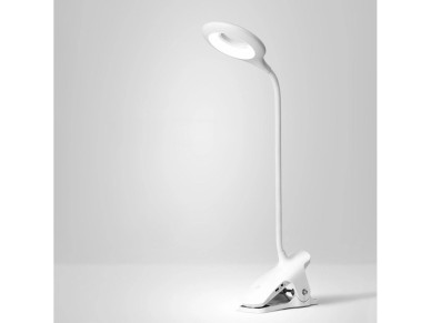Mini Wozinsky Wireless LED Reading Lamp with Clip + USB-C Cable - White