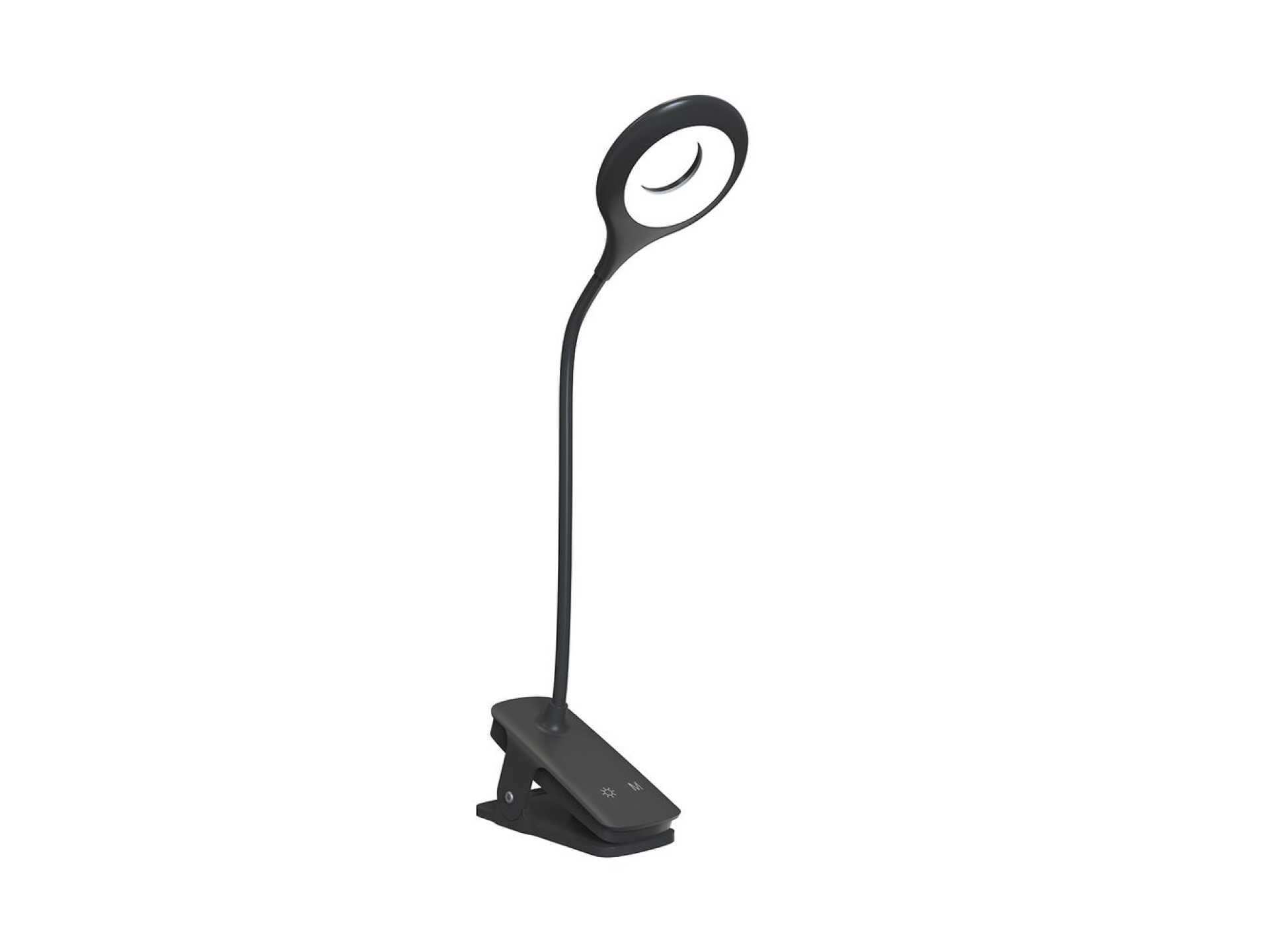 Mini lámpara de lectura LED inalámbrica Wozinsky con pinza y cable USB-C - Negra