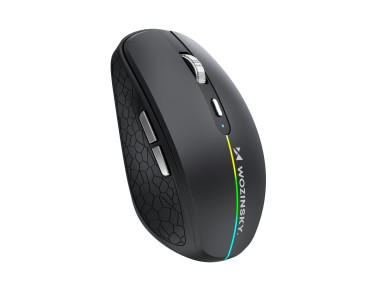 Rat�n inal�mbrico Wozinsky WMGK-1132 con retroiluminaci�n RGB - Negro