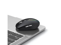 Rat�n inal�mbrico Wozinsky WMGK-1132 con retroiluminaci�n RGB - Negro