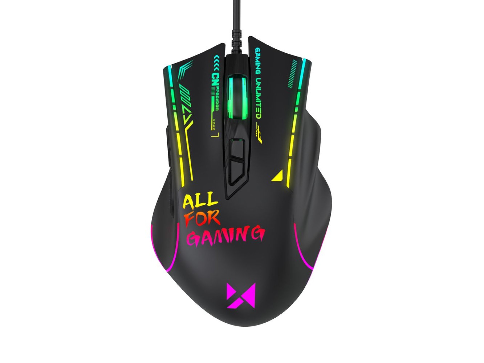 Mouse Gamer Óptico com Fio Wozinsky WMGK-7200 7200 DPI - Preto