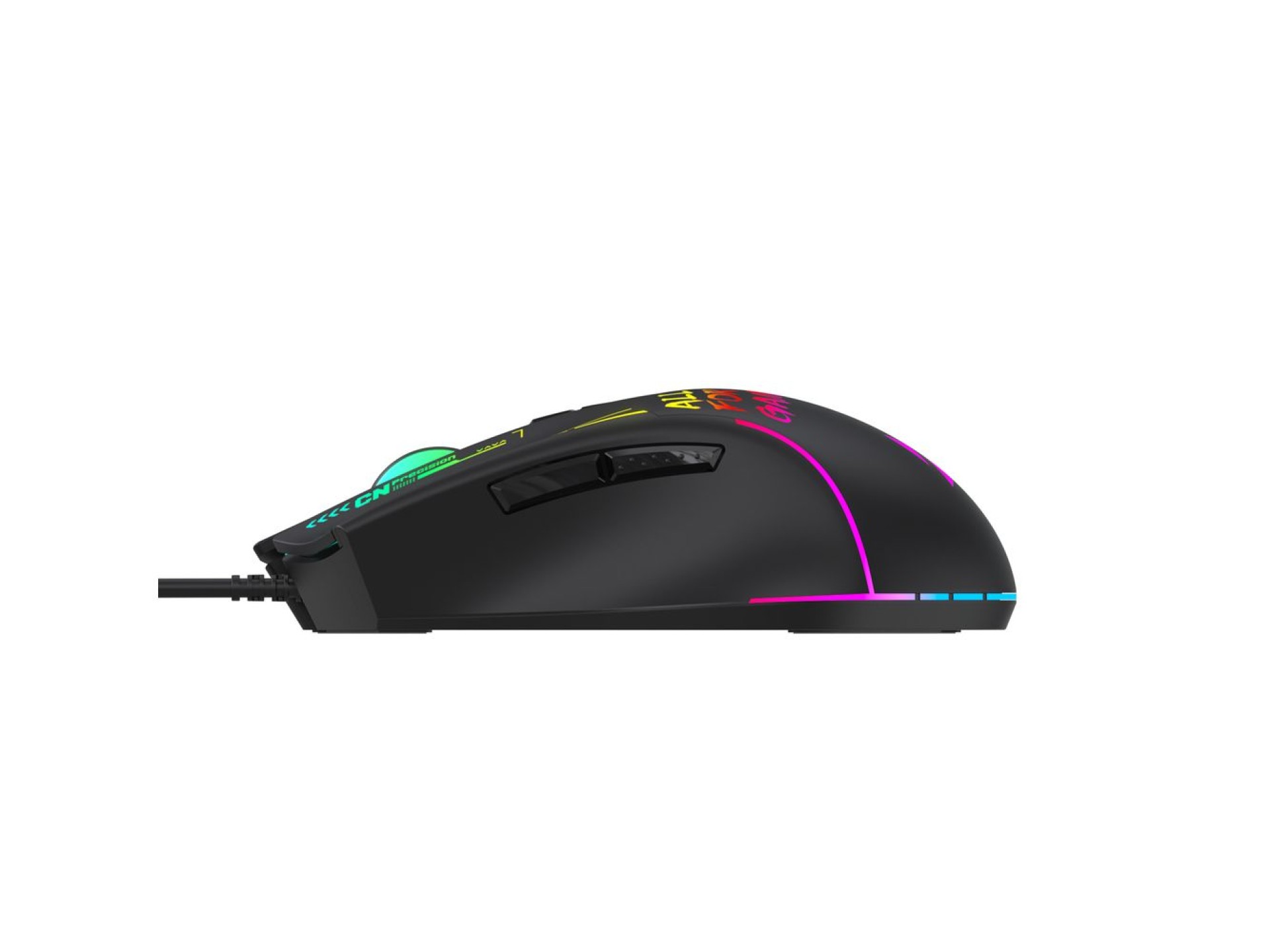 Mouse Gamer Óptico com Fio Wozinsky WMGK-7200 7200 DPI - Preto