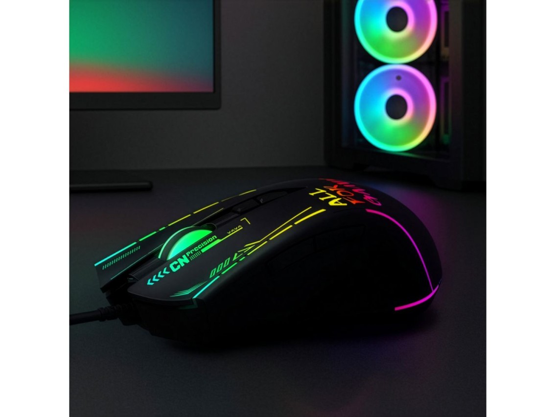 Mouse Gamer �ptico com Fio Wozinsky WMGK-7200 7200 DPI - Preto