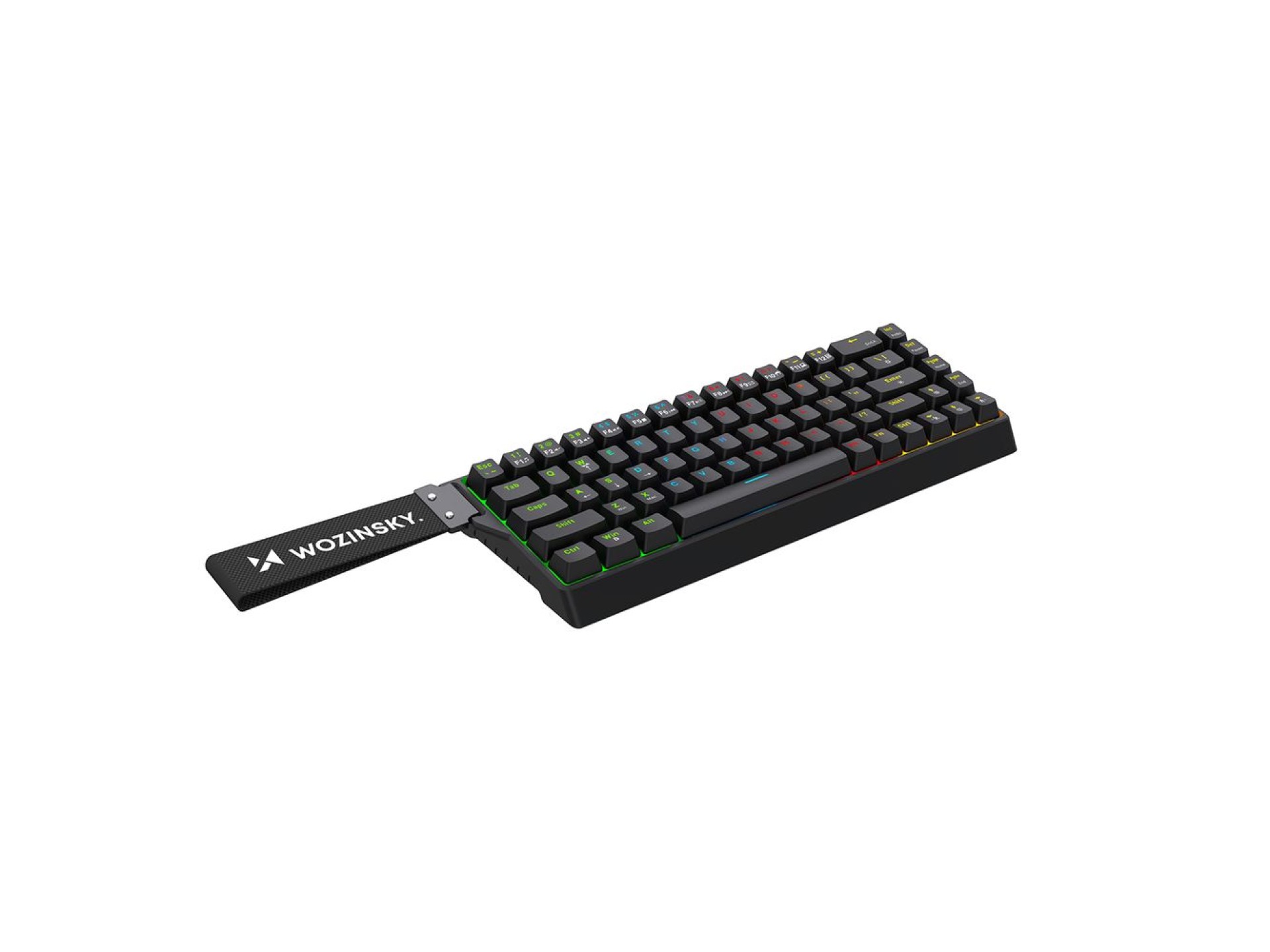 Teclado mecánico para juegos Wozinsky WKGP-1165 con retroiluminación RGB - Negro