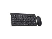 Conjunto de teclado inal�mbrico y rat�n compacto Wozinsky - Negro