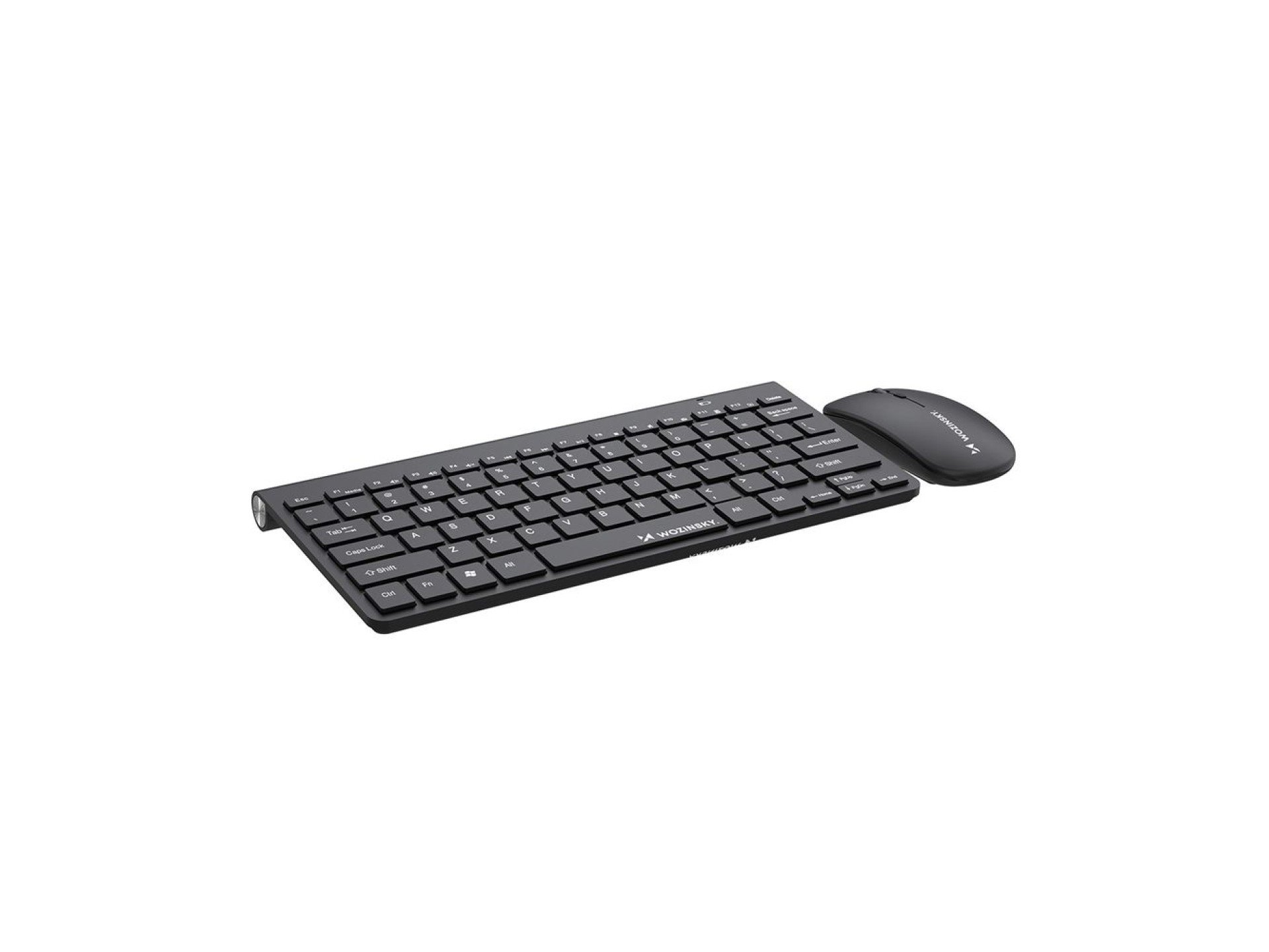 Conjunto de teclado inalámbrico y ratón compacto Wozinsky - Negro