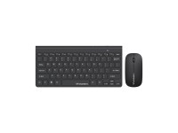 Conjunto de teclado inal�mbrico y rat�n compacto Wozinsky - Negro
