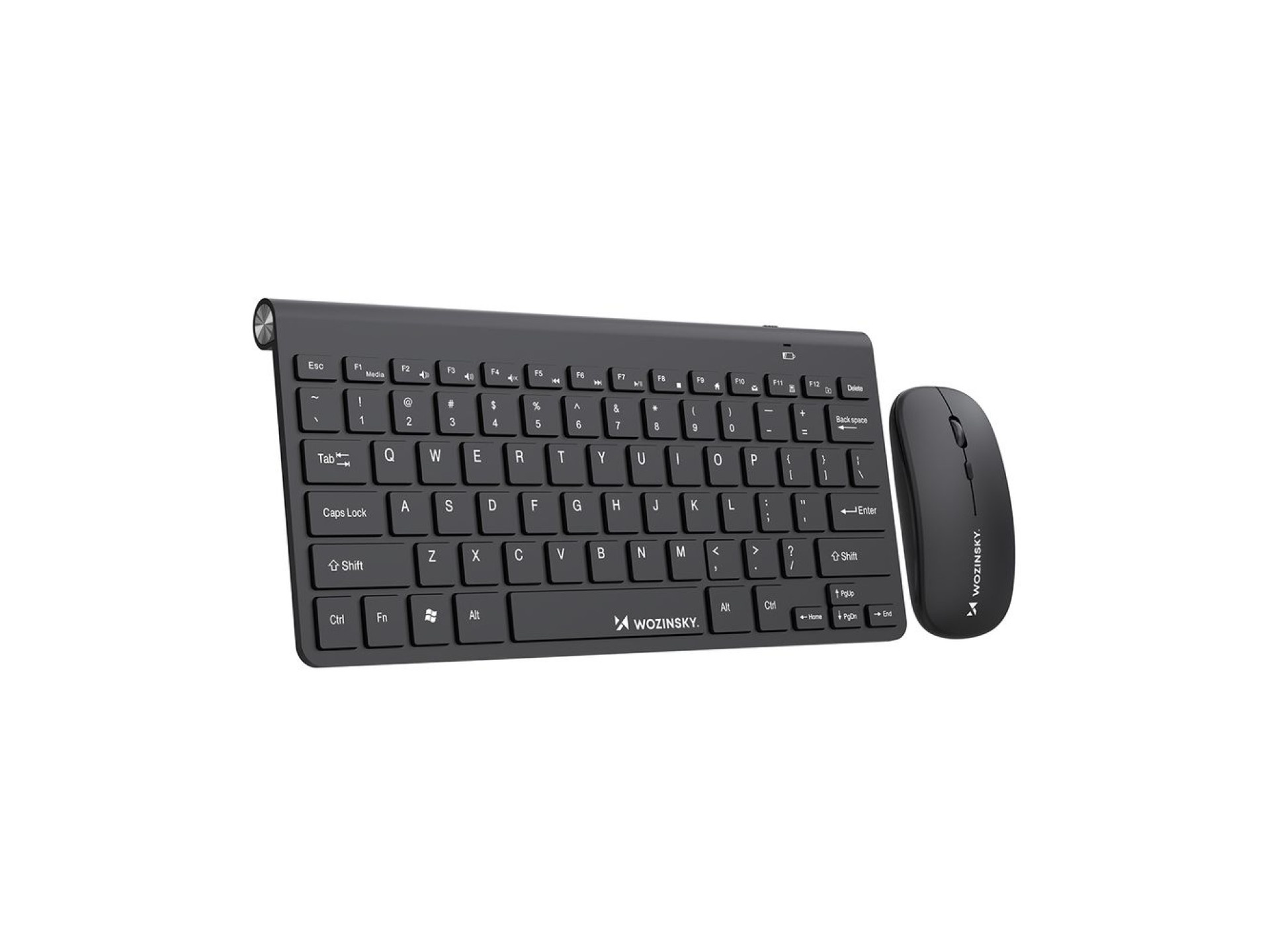 Conjunto de teclado inalámbrico y ratón compacto Wozinsky - Negro