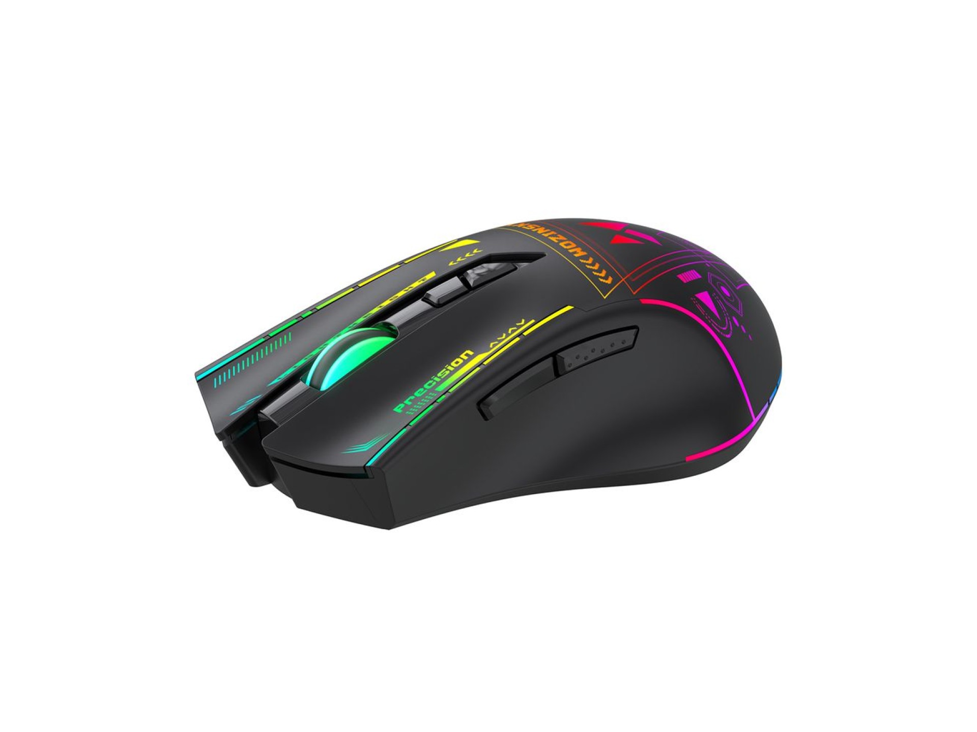 Mouse Gamer Óptico Sem Fio Wozinsky WMGB-3200 3200 DPI - Preto