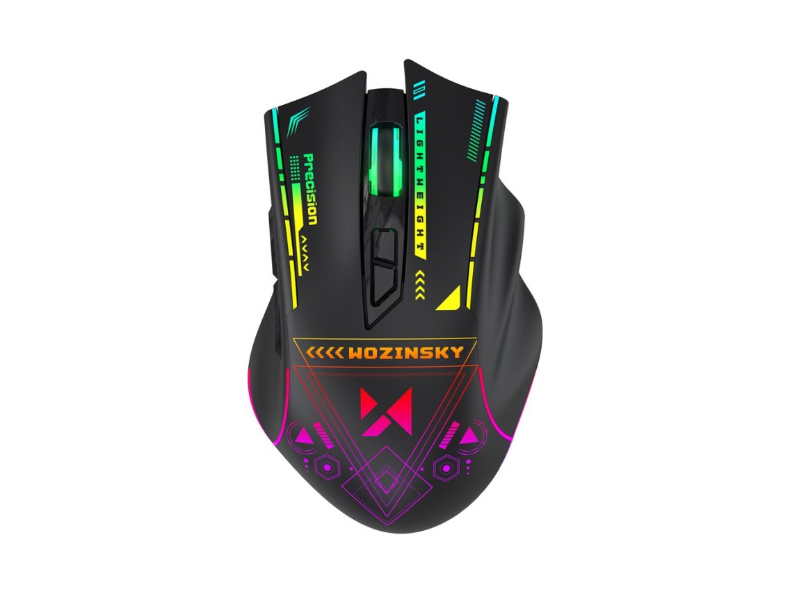 Mouse Gamer �ptico Sem Fio Wozinsky WMGB-3200 3200 DPI - Preto