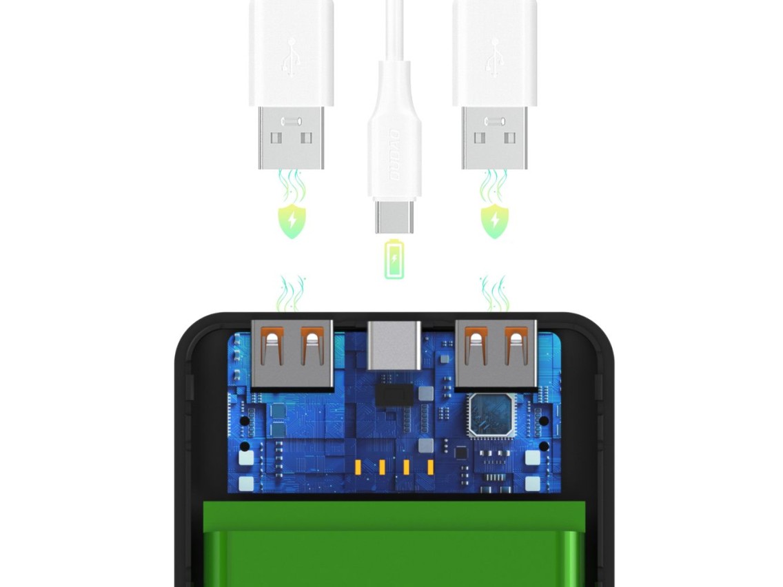 Bater�a externa Wozinsky Wpower WPBBK-2 de 10000 mAh - Negra