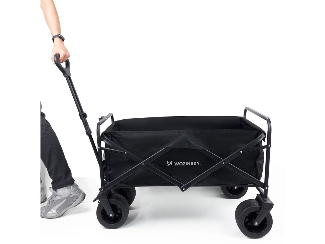 Wozinsky WZP-100 beach, tourist, garden trolley, durable, wide wheels, with safety net up to 100 kg 