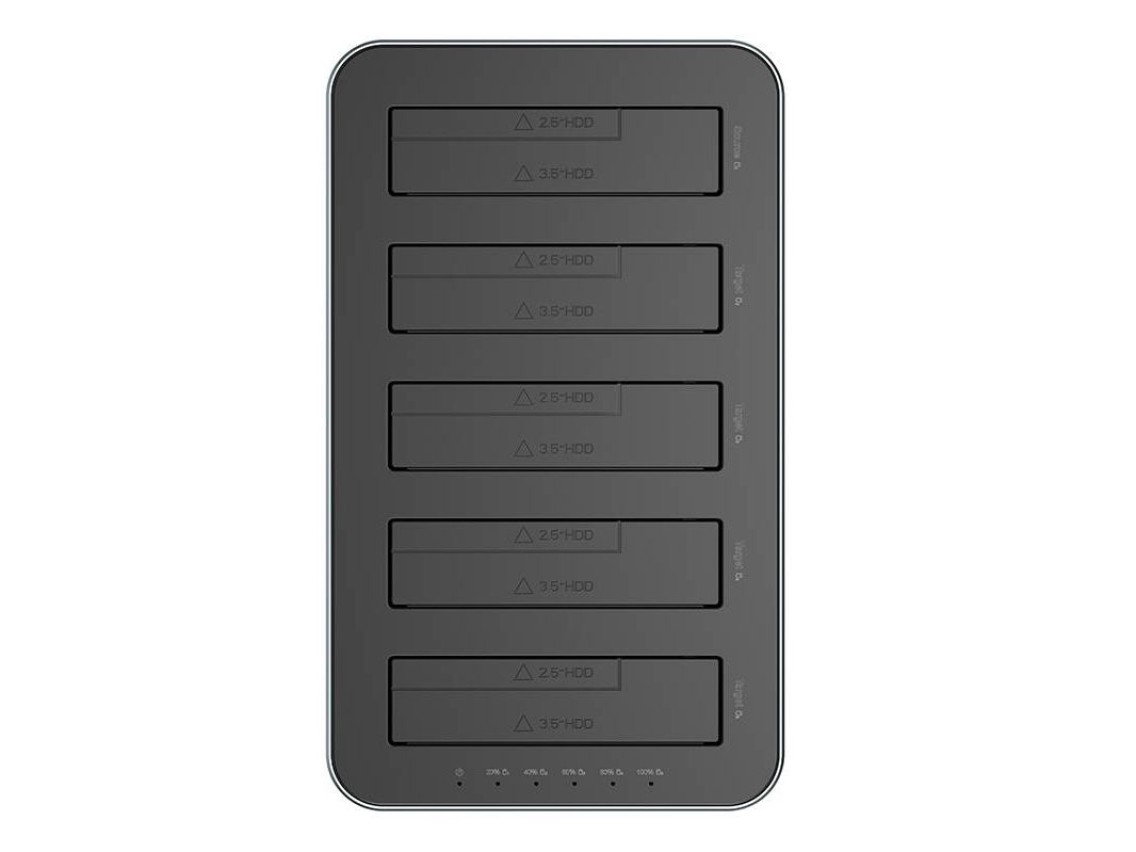 Orico docking station for 2.5" / 3.5" HDD / SSD, 5Gbps, USB-C to USB-C/A with cloning function (blac
