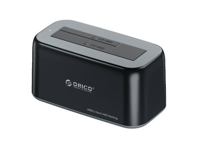 Esta��o de encaixe Orico para HDD/SSD de 2,5/3,5", 5 Gbps, USB-C para USB-C/A (preto)