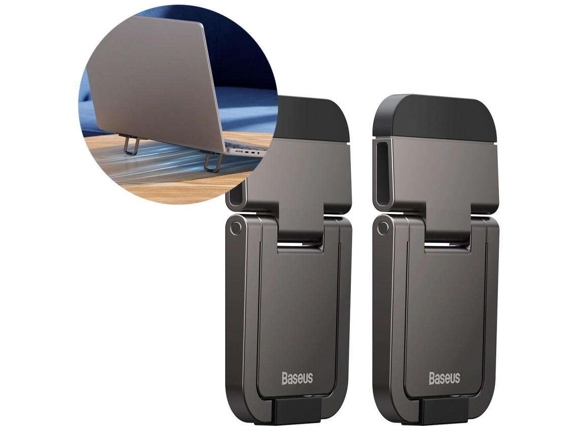 Baseus universal laptop feet stands (2 pcs.) gray (LUZC000013)