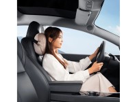 Almofada para encosto de cabea de carro Baseus ComfortRide Series com 2 materiais - bege