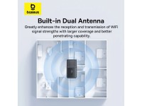 Placa de rede USB Baseus BS-OH169 300Mb/s - preta Placa de rede USB Baseus BS-OH169 300Mb/s - preta