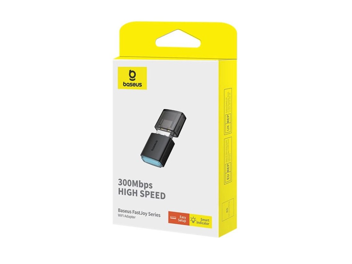 Placa de rede USB Baseus BS-OH169 300Mb/s - preta