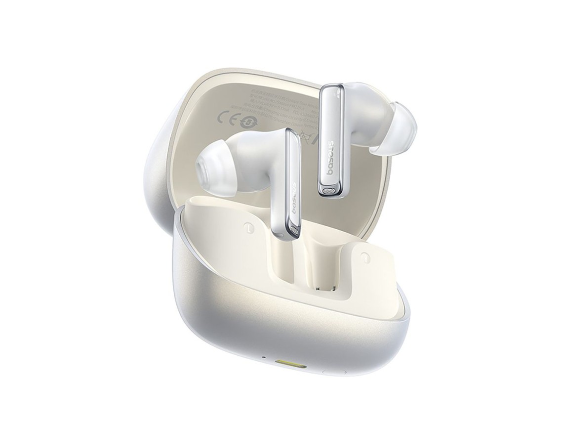 Auriculares inalámbricos intrauditivos Baseus Bowie M2s Ultra TWS con pantalla interactiva - Blanco