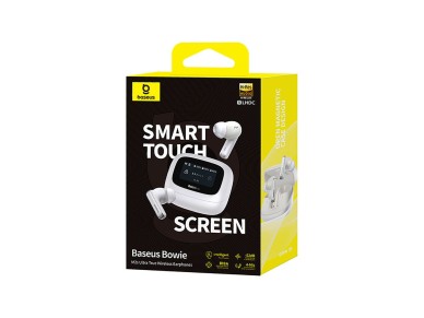 Auriculares inal�mbricos intrauditivos Baseus Bowie M2s Ultra TWS con pantalla interactiva - Blanco