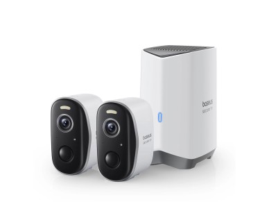 Kit de vigilancia exterior Baseus Security N1 2K (2 c�maras) � Blanco