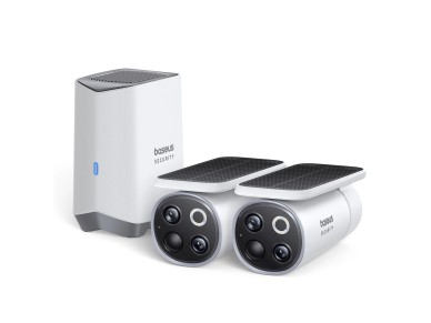 Kit de vigilancia exterior Baseus Security S1 Pro Dual 3K (2 cmaras)  Blanco
