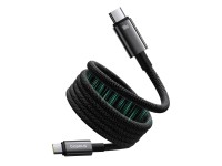 Cabo magnético USB-C/USB-C Baseus Tungsten Gold 100W 1m - preto