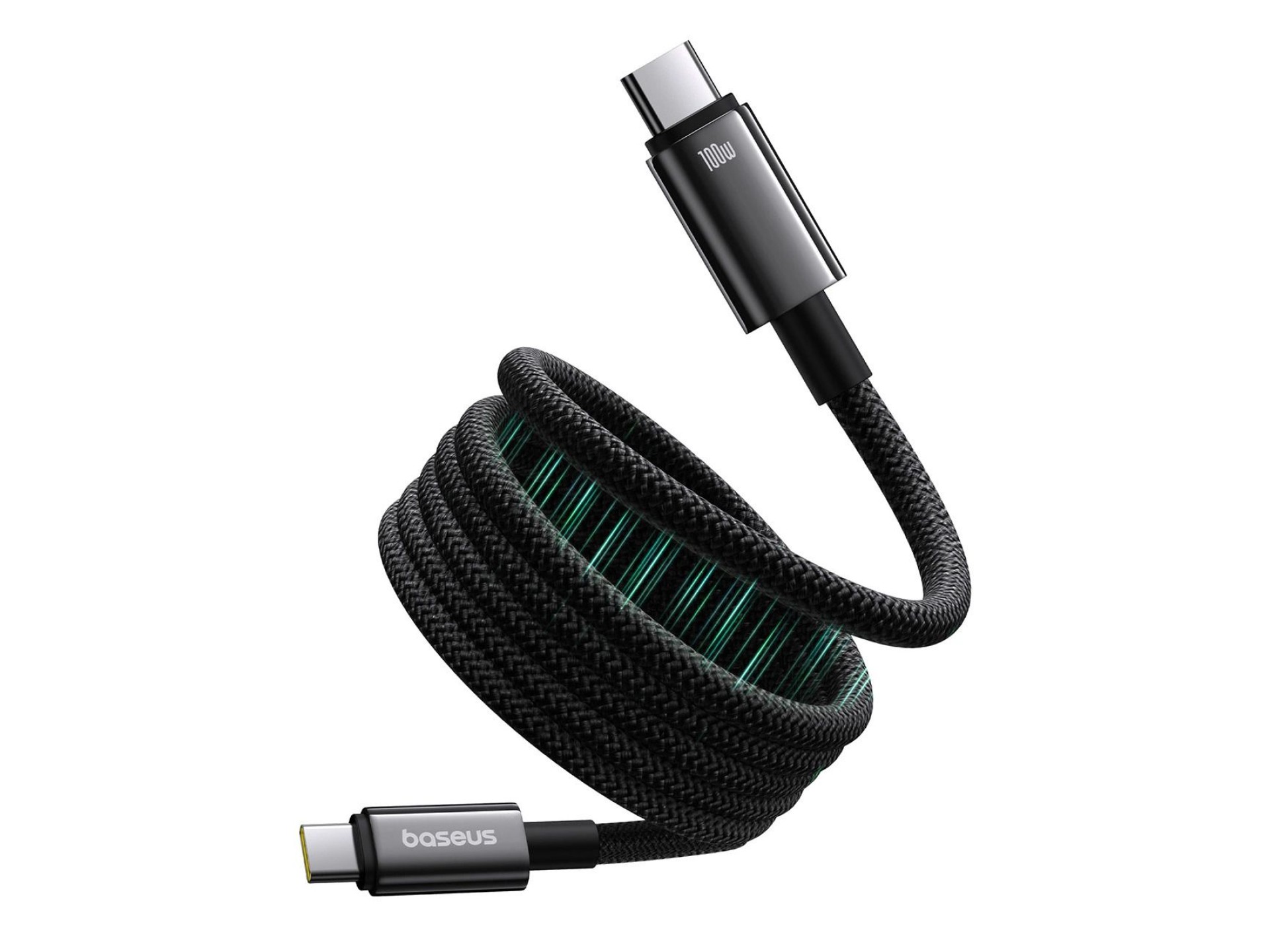 Baseus Tungsten Gold magnetic USB-C / USB-C cable 100W 1m - black