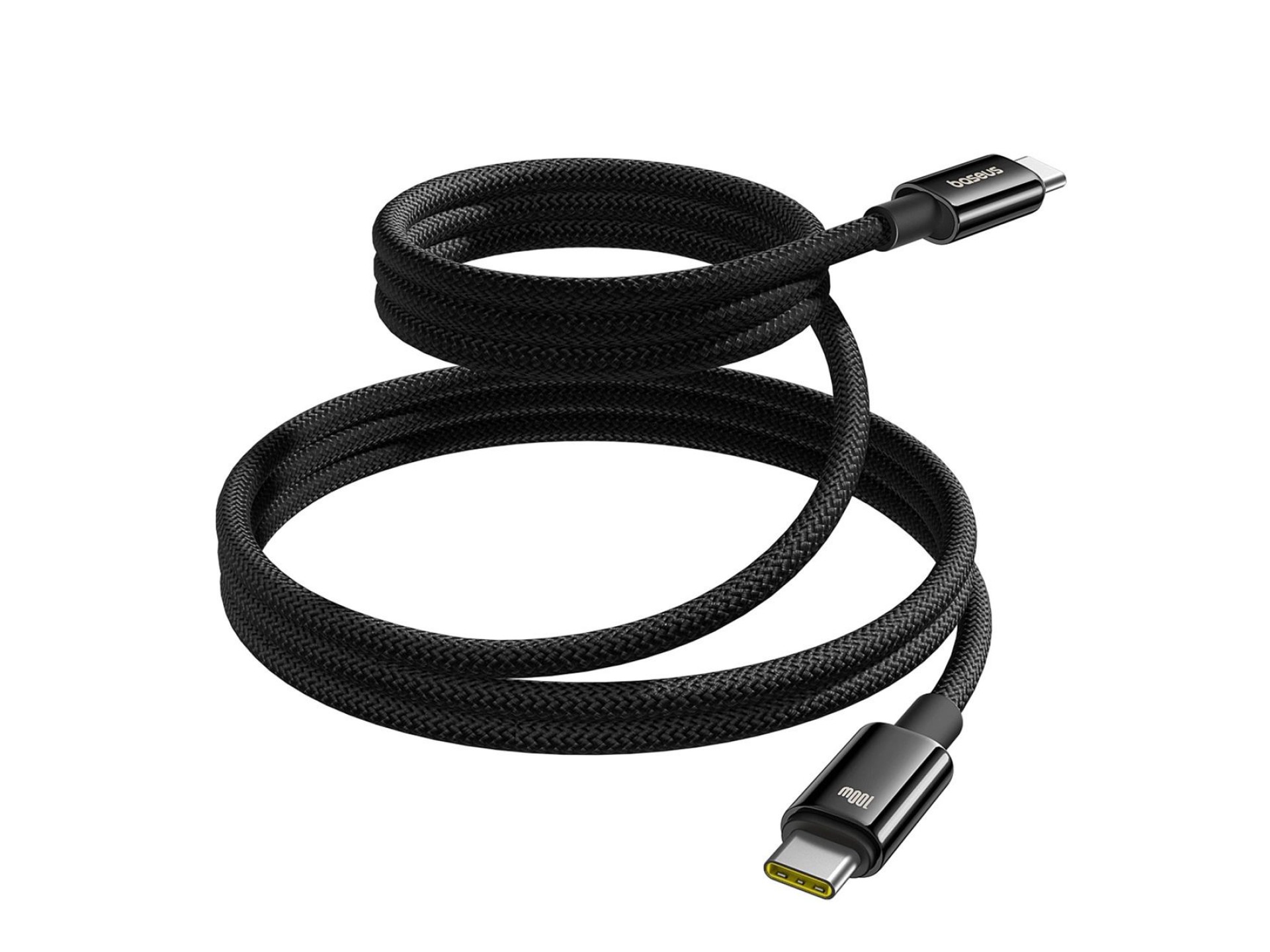 Baseus Tungsten Gold magnetic USB-C / USB-C cable 100W 1m - black