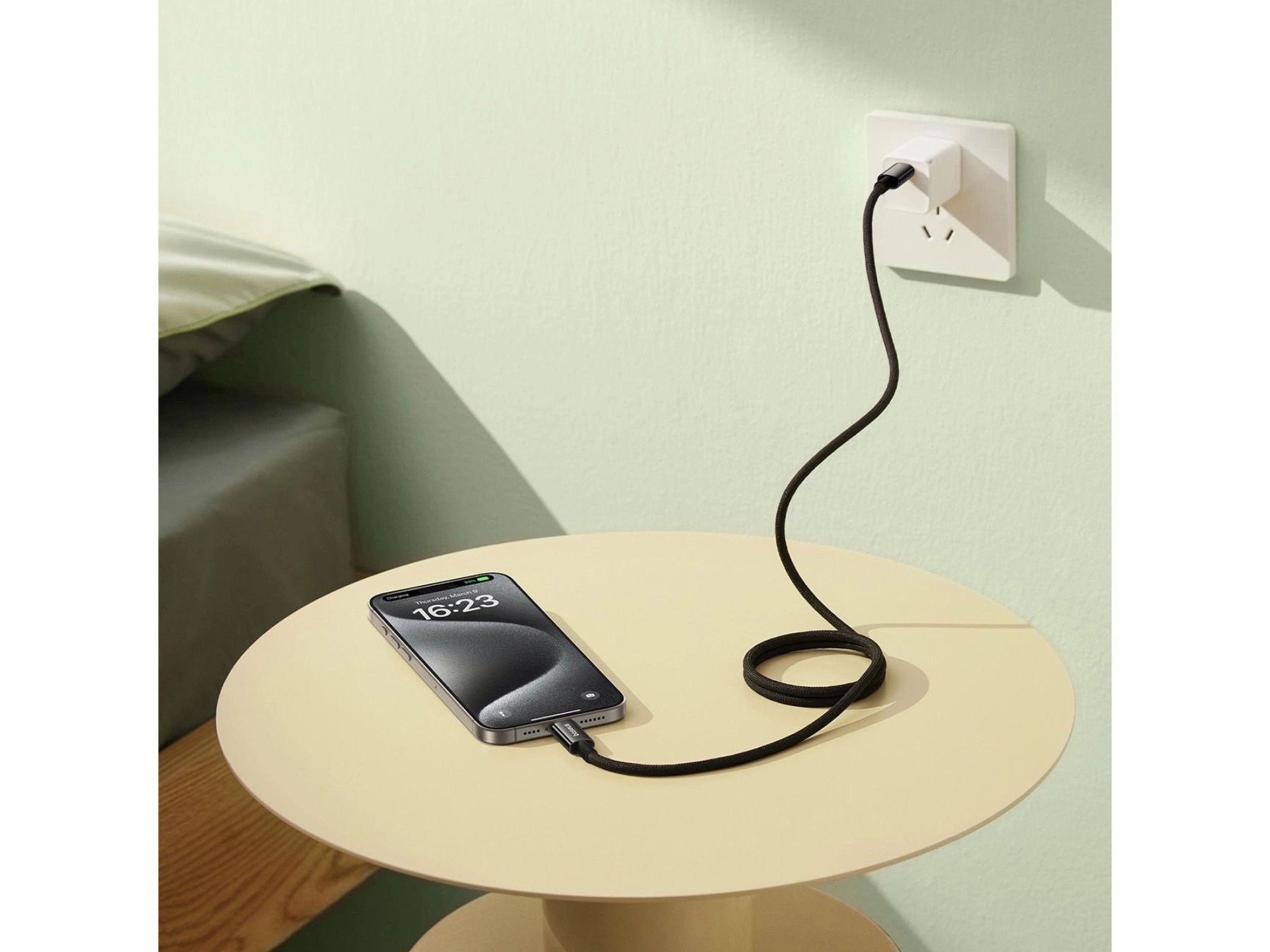 Baseus Tungsten Gold magnetic USB-C / USB-C cable 100W 1m - black