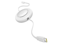 Cabo USB-C retrátil Baseus Free2Pull Mini de 100 W - USB-C 2 m - Branco Cabo USB-C retrátil Baseus Free2Pull Mini de 100 W - USB-C 2 m - Branco