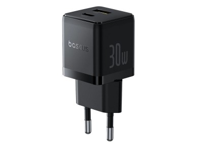Baseus Palm 30W USB-C USB-A Wall Charger - Black Baseus Palm 30W USB-C USB-A Wall Charger - Black