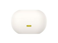 Fones de ouvido sem fio Baseus Bass 15 Clip OWS com cabo Baseus Simple USB-C 3A de 30 cm - Branco