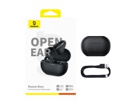Auriculares inal�mbricos Baseus Bass 15 Clip OWS con cable Baseus Simple USB-C 3A de 30 cm - Negro
