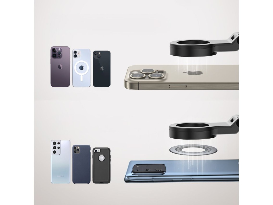 Joyroom JR-ZS365 magnetic phone travel holder - black