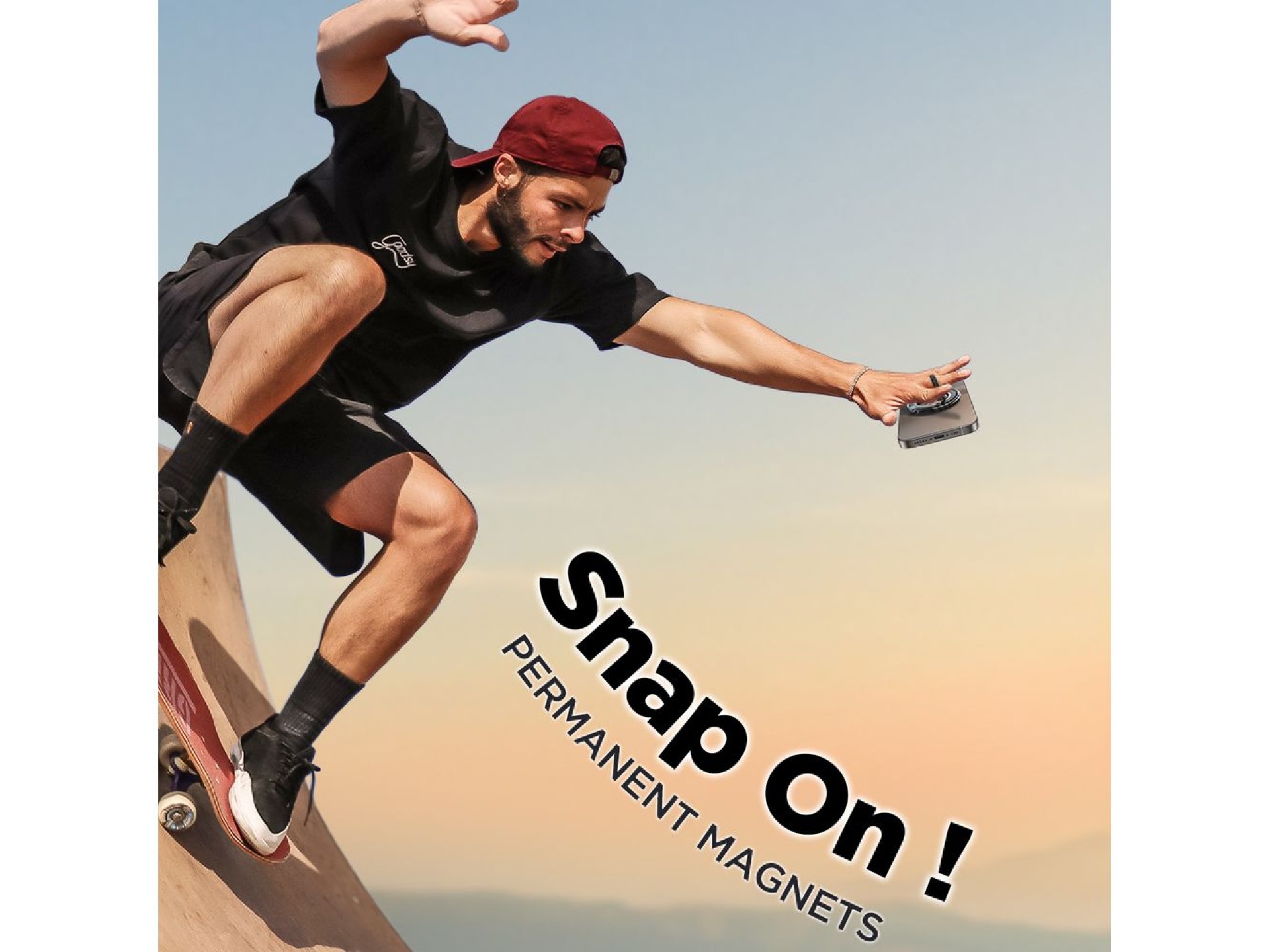 Soporte magnético para teléfono Joyroom JR-ZS383 MagSafe - negro