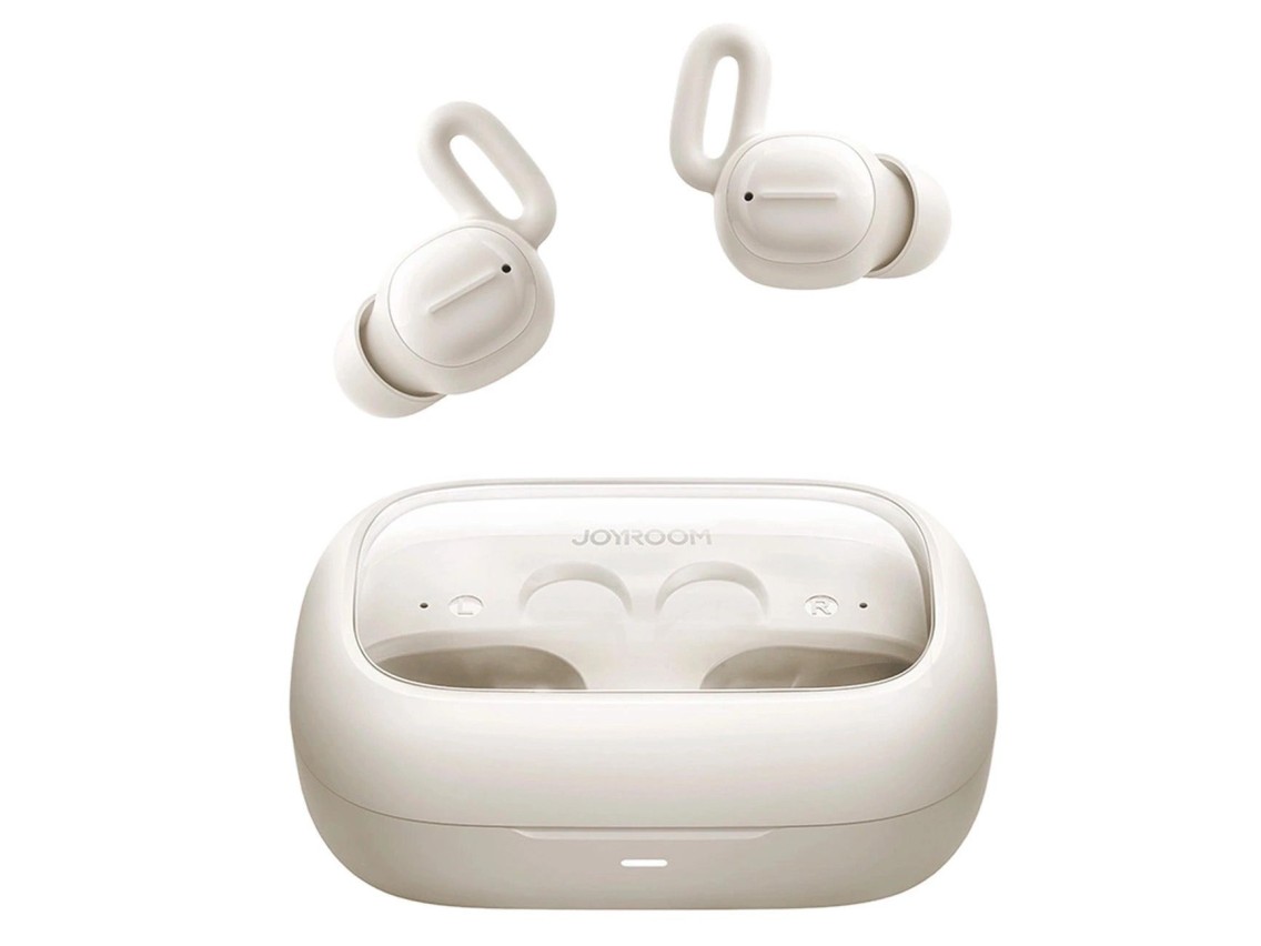 Fones de ouvido TWS Joyroom JR-TS1 Cozydots Series com Bluetooth 5.3 e cancelamento de ruído - branc