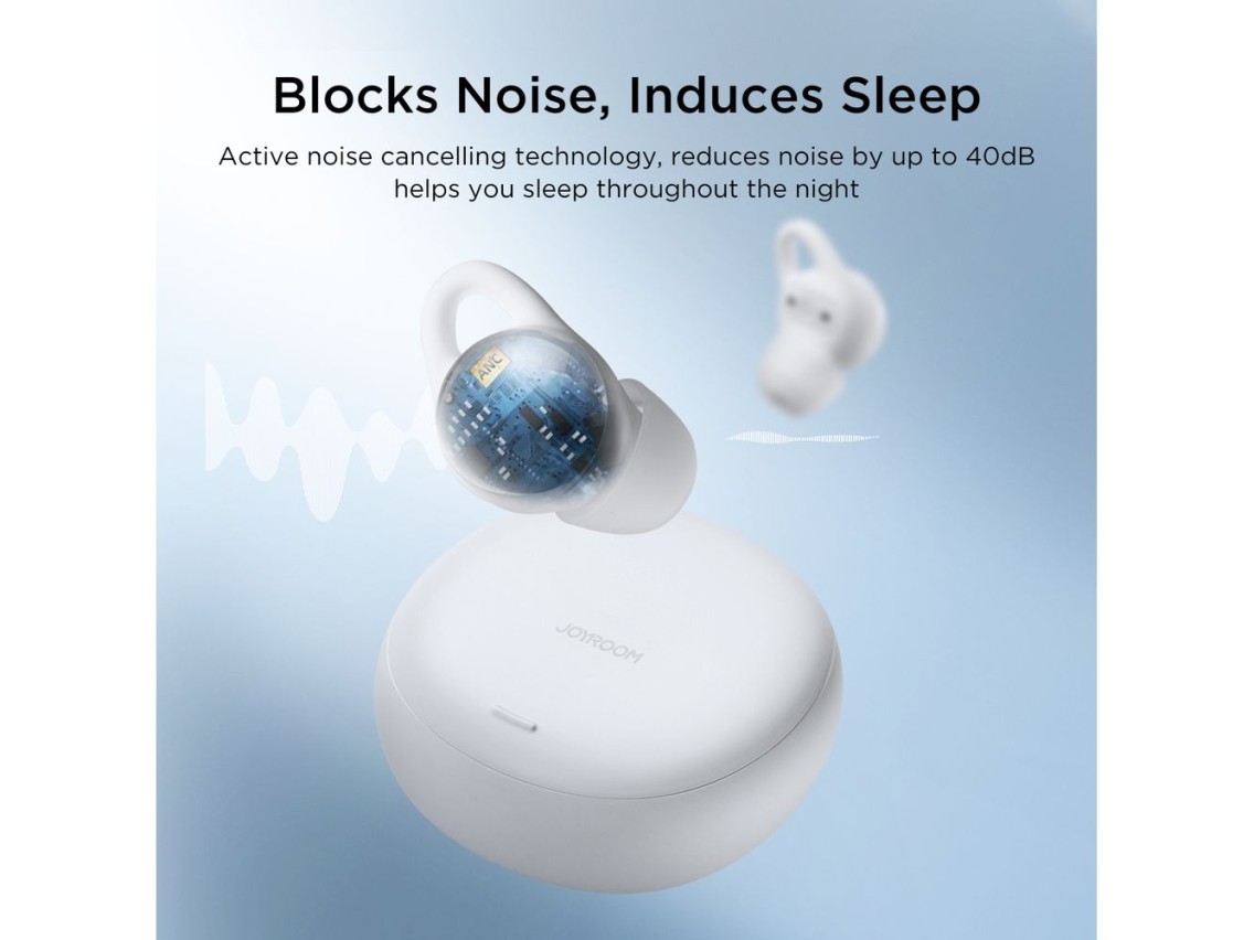 Fones de ouvido sem fio TWS Joyroom JR-TS2 Cozydots Series com cancelamento de ruído ativo, Bluetoot