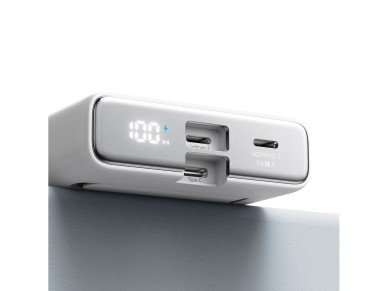 Bater�a externa magn�tica Joyroom JR-PBM01 de 10000 mAh y 20 W con soporte + cable Lightning - USB-C