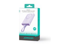 Powerbank Joyroom JR-PBM01 magnetic 10000mAh 20W with stand + Lightning cable - USB-C - purple Powerbank Joyroom JR-PBM01 magnetic 10000mAh 20W with stand + Lightning cable - USB-C - purple