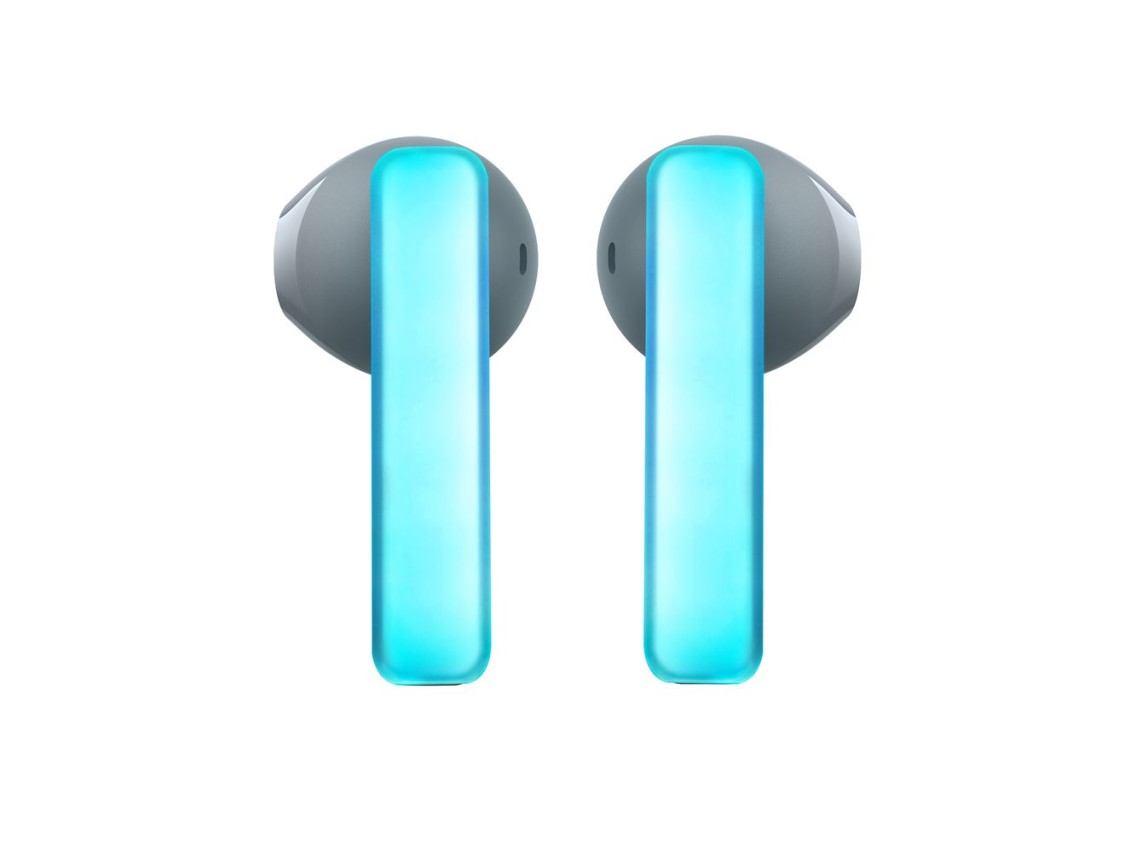 Fones de ouvido sem fio TWS Joyroom JR-TC1 IceLens Series com luzes LED - preto