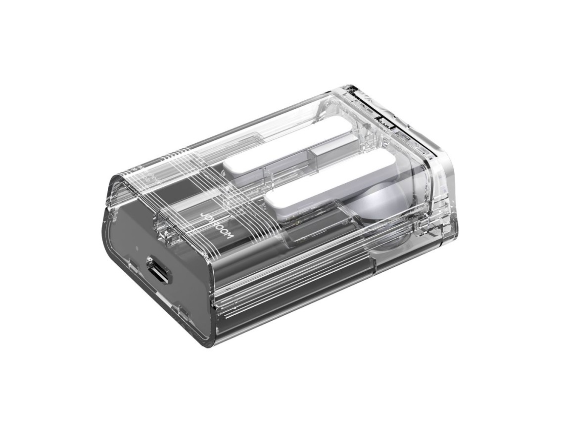 Fones de ouvido sem fio TWS Joyroom JR-TC1 IceLens Series com luzes LED - preto