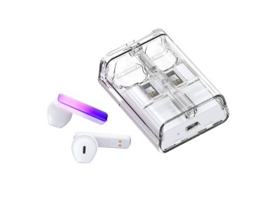 Auriculares inal�mbricos TWS Joyroom JR-TC1 IceLens Series con luces LED - blancos