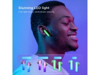 Auriculares inal�mbricos TWS Joyroom JR-TC1 IceLens Series con luces LED - blancos